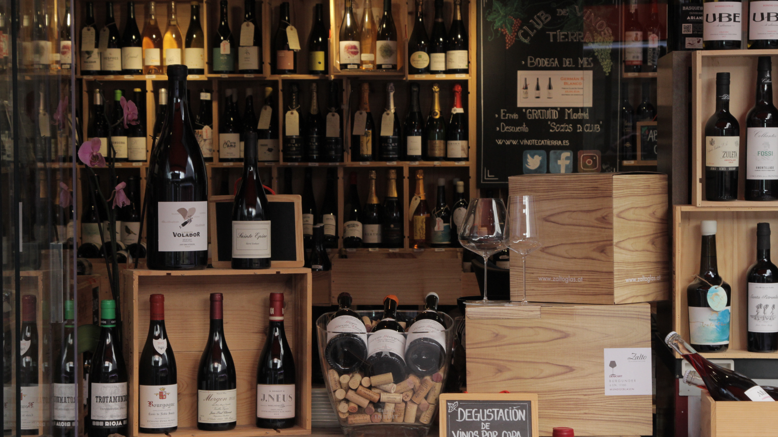 Gran selección de vinos y espumosos