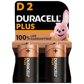 PILA ALCALINA PLUS POWER LR-20-D BL.2 DURACELL