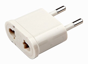 adaptador Convertidor de enchufe entrada europea salida americana