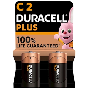 PILA ALCALINA PLUS POWER LR-14-C BL.2 DURACELL