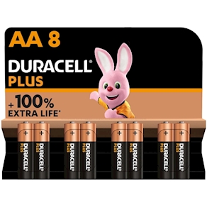 PILA ALCALINA PLUS POWER AA BL.8 DURACELL