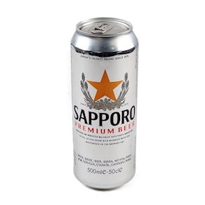 Cerveza Sapporo Premium Beer, 500 ml