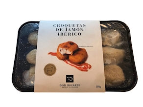 Croquetas de jamón ibérico congeladas, 250 gramos