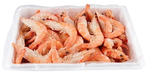 Langostino cocido congelado - caja de 70-80 piezas, 2 Kg