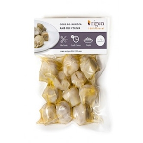 Corazones de alcachofas confitados en aceite de oliva, 180 gramos