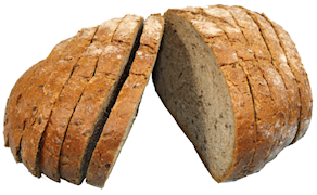 Pan integral de 5 cereales cortado, 500 gramos