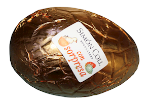 Huevo de chocolate con leche con sorpresa - 1 unidad, 120 gramos