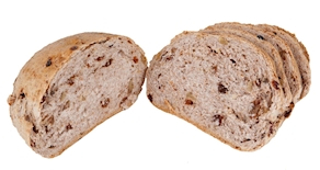 Pan Integral pasas y nueces cortado, 500 gramos