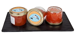 Huevas de salmón, 100 gramos