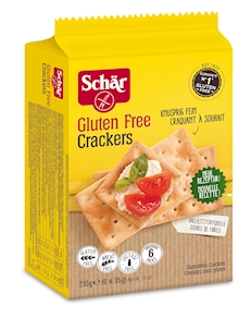 Crackers sin gluten (Schar), 210 gramos