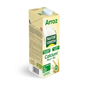 Bebida ecologica de arroz con calcio, 1 litro