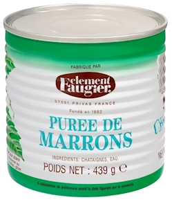 Puré de castañas al natural 439gr.