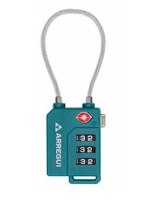 CANDADO SEG 30MM COMBINACION SISTEMA TSA ARCO FLEXIBLE VER A