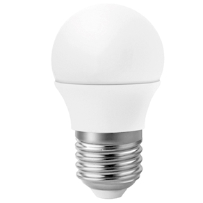 BOMBILLA ESFERICA LED E27 5W 3000K=491lm
