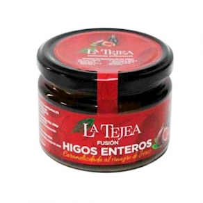 Higos enteros caramelizados al vinagre de Jerez