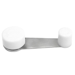 TOPE PUERTA RETENEDOR METALICO BLANCO