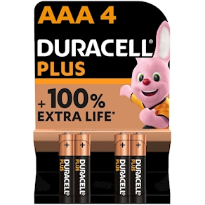 PILA ALCALINA PLUS POWER LR03-AAA BL.4 DURACELL