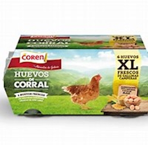 Huevos de Corral Súper Grandes XL- 6 unidades