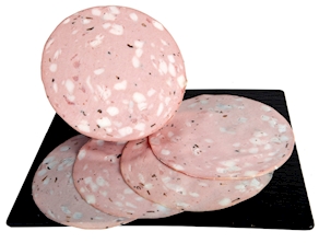 Mortadela italiana con trufa - al corte, 200 gramos