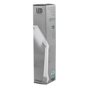 LAMPARA LED 4 w. RECARGABLE PLATA