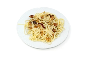 Tallarines al ajillo