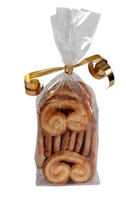 Palmeritas de hojaldre y mantequilla- 21 unidades, 270 gramos