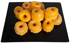 Rosquillas de yema glaseada - 6 unidades, 280 gramos