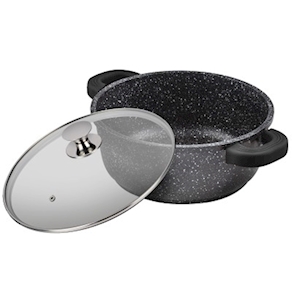 CACEROLA Aluminio inyectado SUPREME BLACK ALTA 28CM